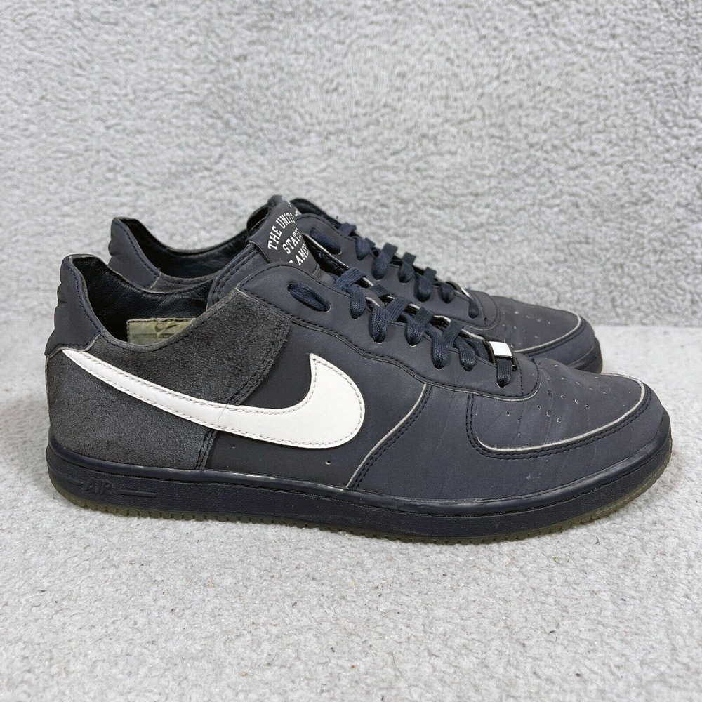 Nike Air Force 1 Low USA Olympic Medal Stand Womens Size 9 Leather Shoes Blue